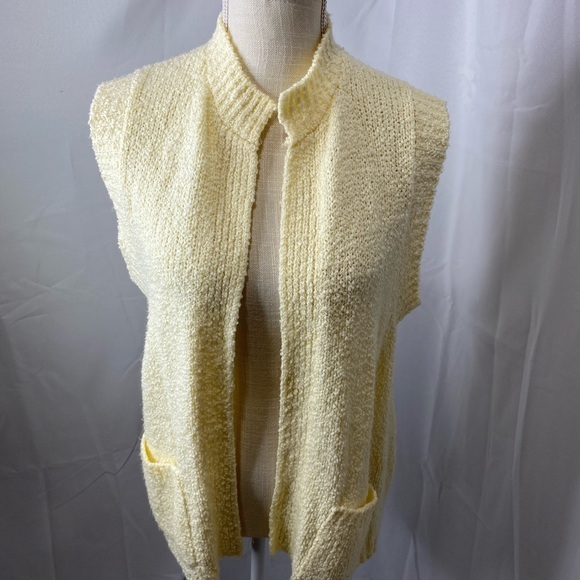 Bonnie Lee by Leroy vintage open front sweater vest size 44 - Picture 11 of 12